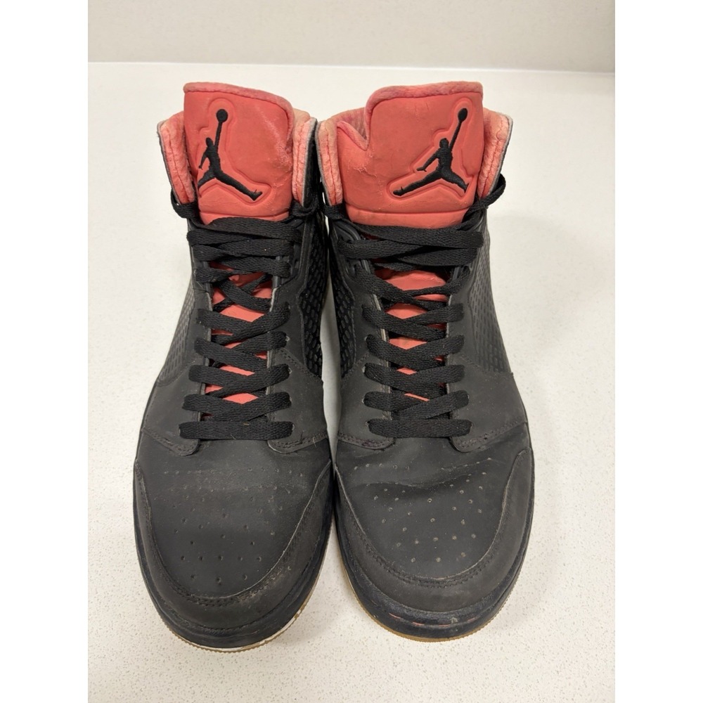 Size 10 Air Jordan Prime 5 Black/Infrared Pre Owned 429489 018 Sneakers Shoes